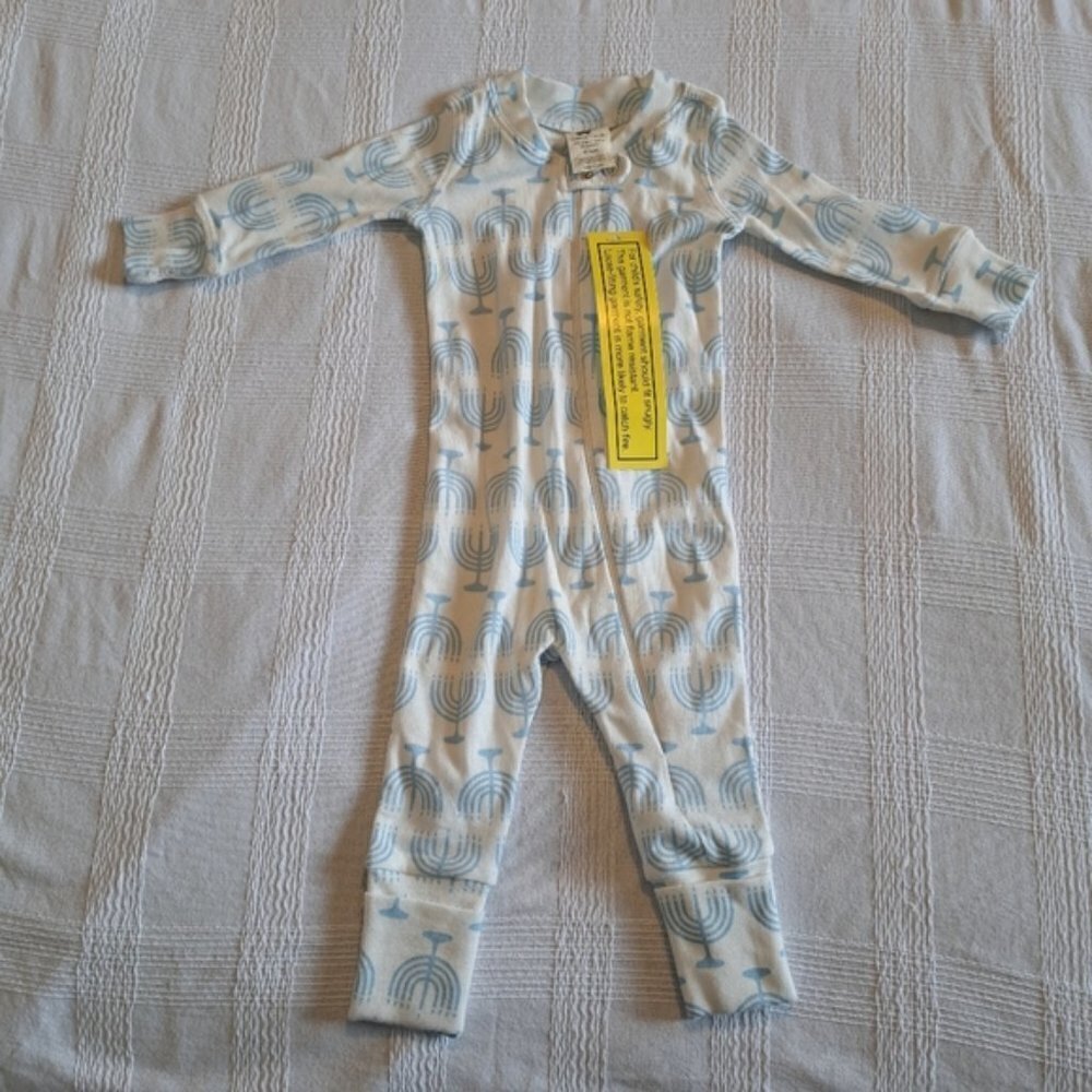 Monica & Andy Hannukkah 3-6 months pajamas